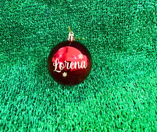 Bolas Navideñas personalizadas con nombre