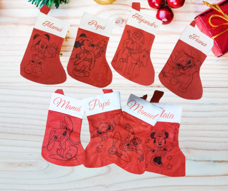 CALCETIN NAVIDEÑO PERSONALIZADO