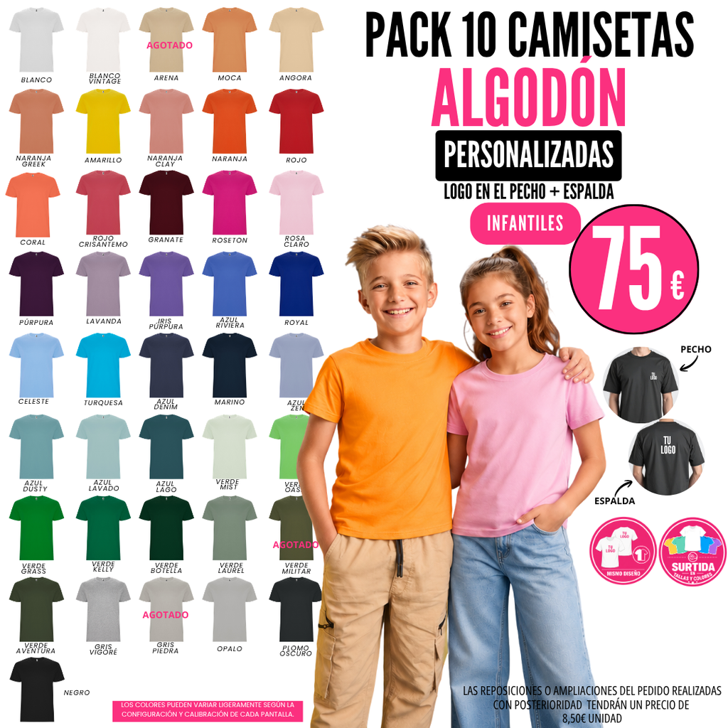 Pack Camisetas Infantiles