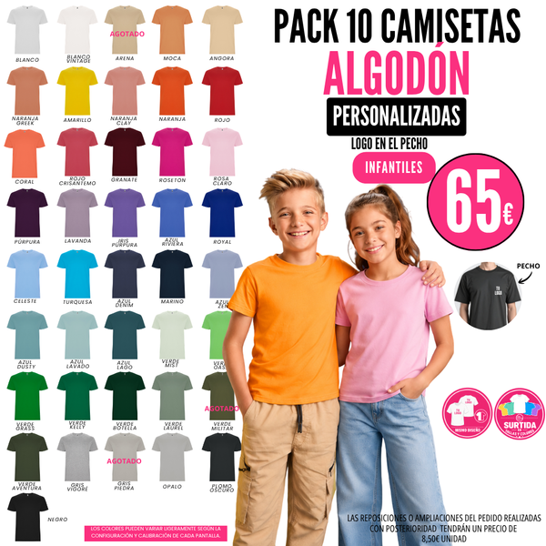 Pack Camisetas Infantiles