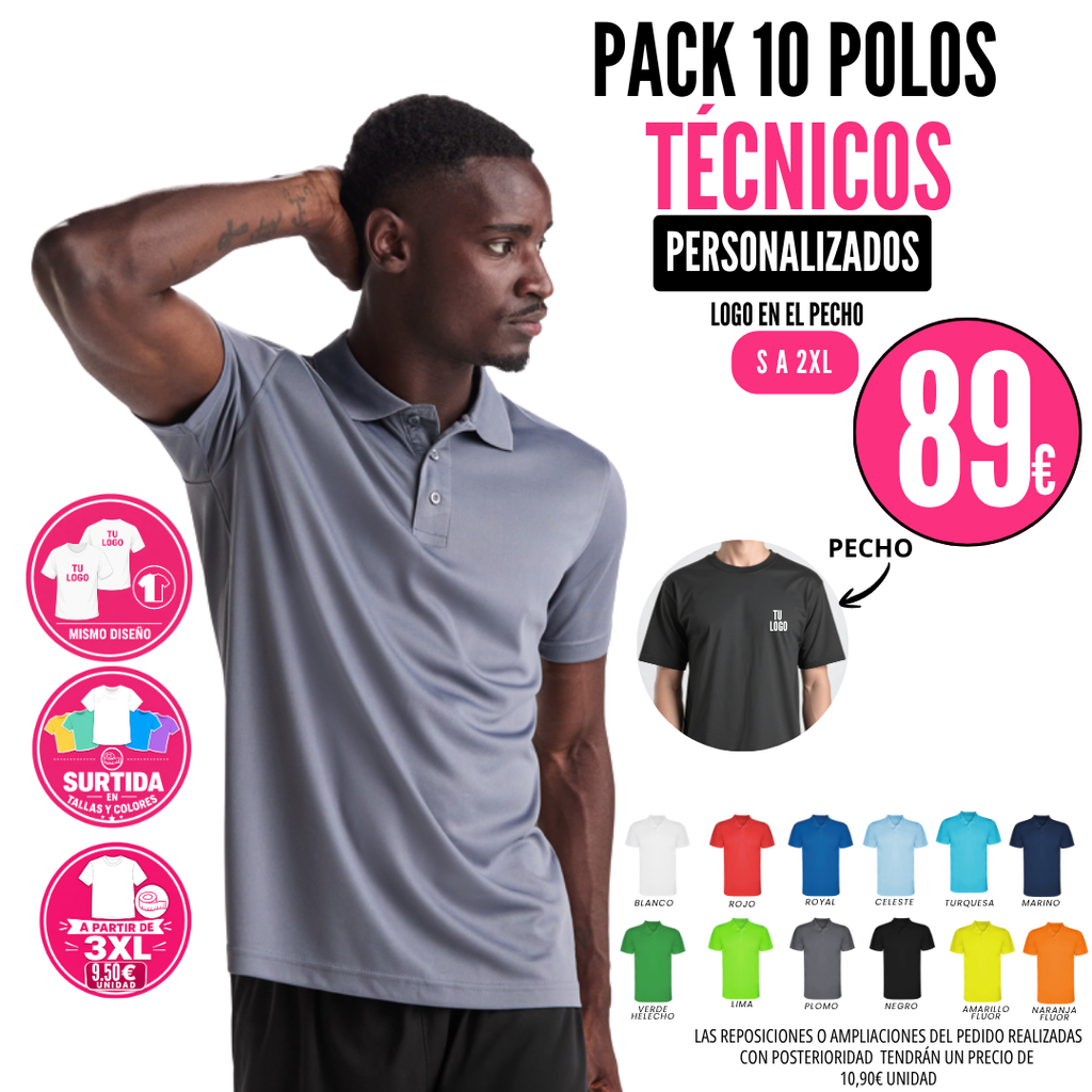 PACKS POLOS TÉCNICOS
