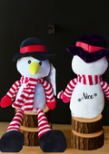 Muñeco nieve personalizable con carta de presentación