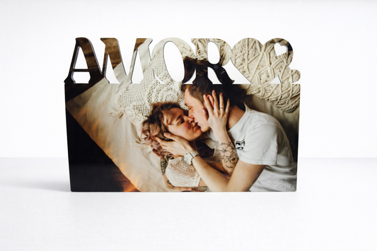 Marco amor personalizado madera 15x20cm