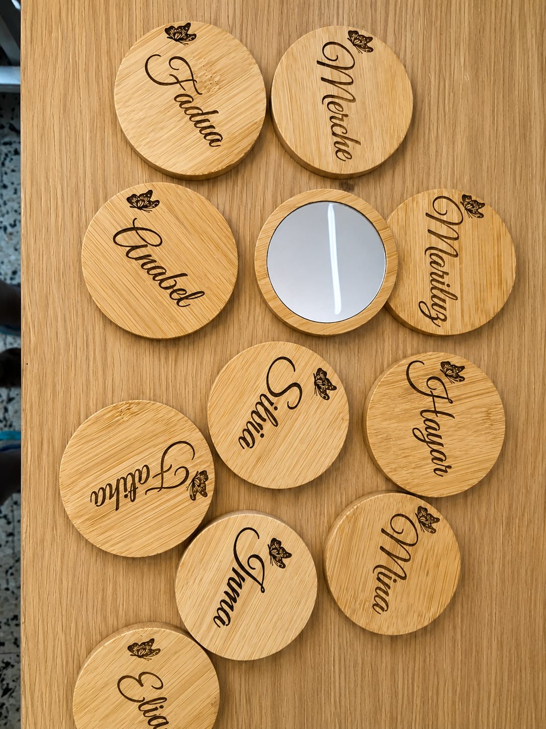 Espejo madera personalizado ·1487·