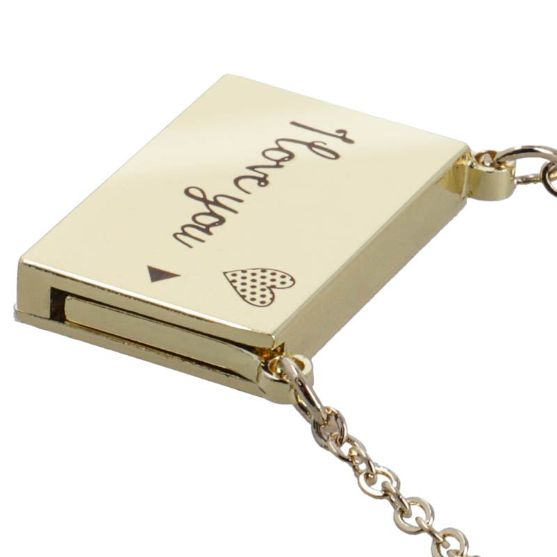 Colgante  "I love you" plateado personalizado