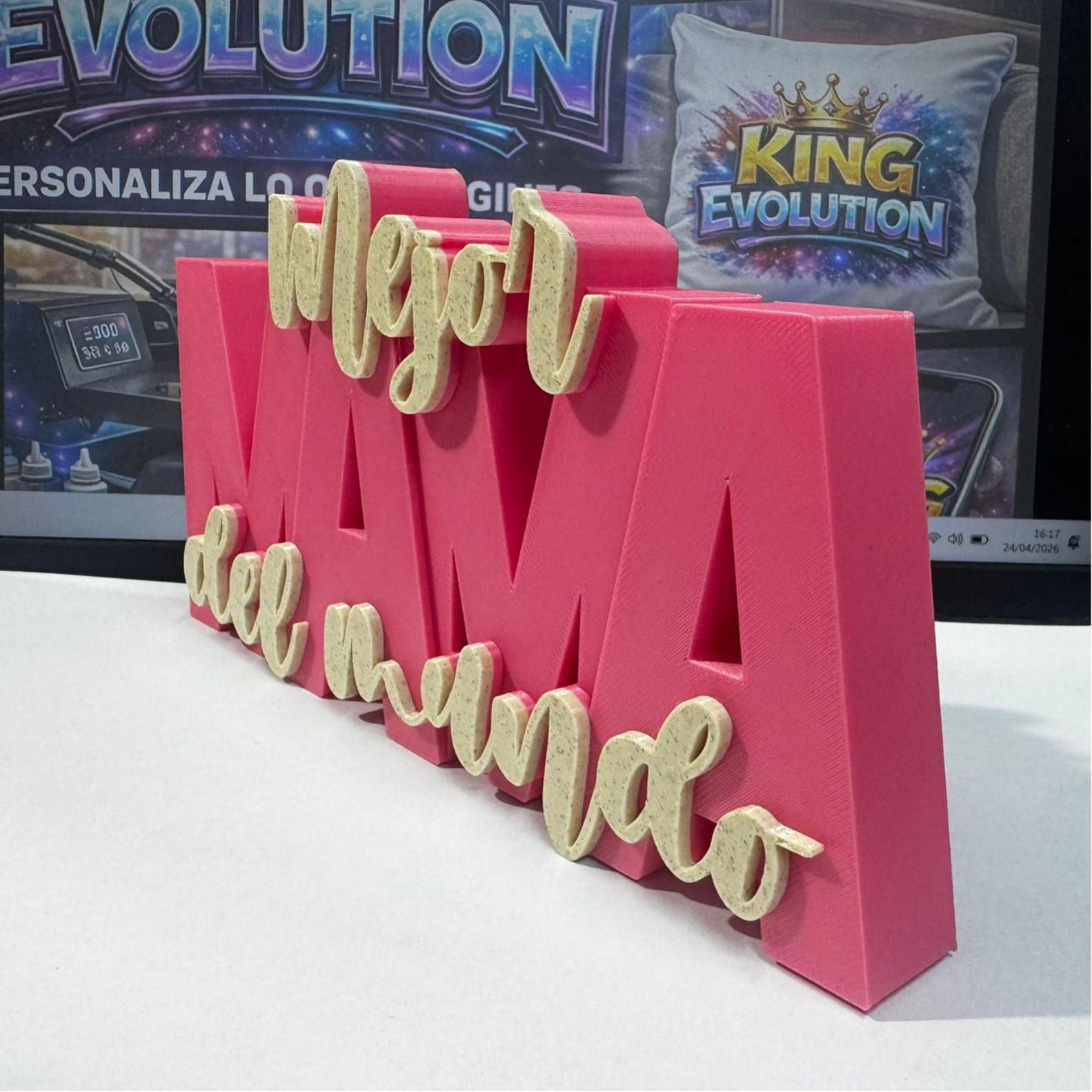 Pieza 3D La mejor mamá del mundo