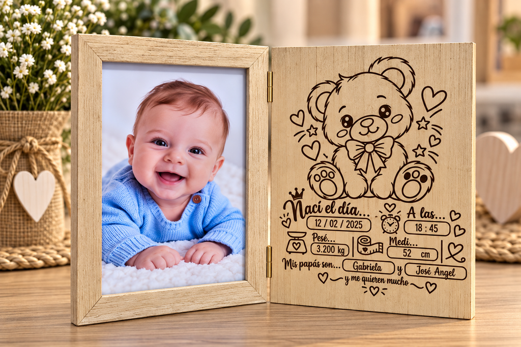 Marco de fotos con imagen+grabado personalizable  ·57965·