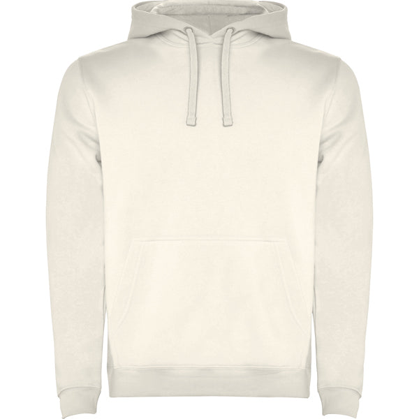 SUDADERA BLANCO VINTAGE CON CAPUCHA PARA ADULTO