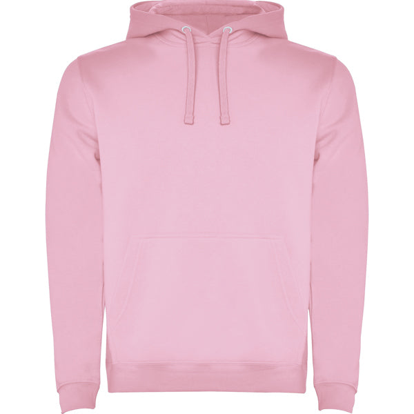 SUDADERA ROSA CLARO CON CAPUCHA  PARA INFANTIL Y  ADULTO