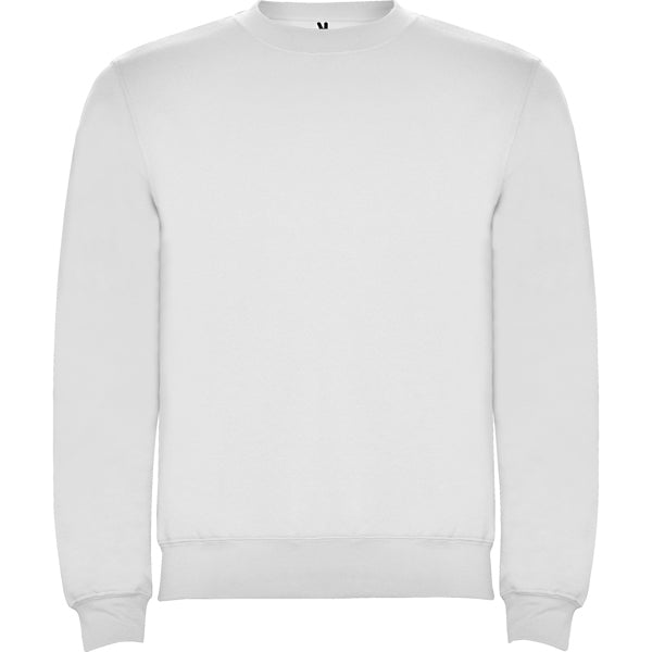 SUDADERA BLANCA SIN CAPUCHA  PARA INFANTIL Y  ADULTO