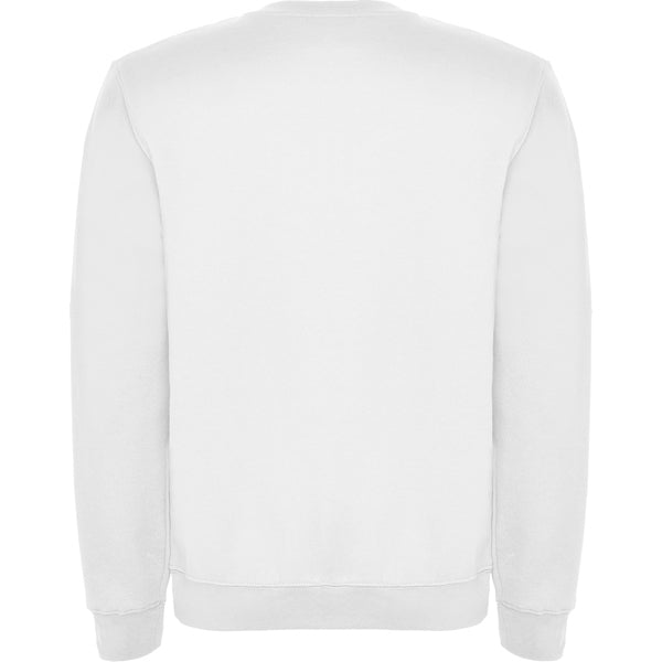 SUDADERA BLANCA SIN CAPUCHA  PARA INFANTIL Y  ADULTO