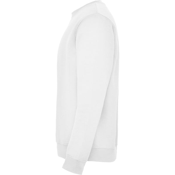 SUDADERA BLANCA SIN CAPUCHA  PARA INFANTIL Y  ADULTO