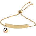 Pulseras medalla rectangular grabada