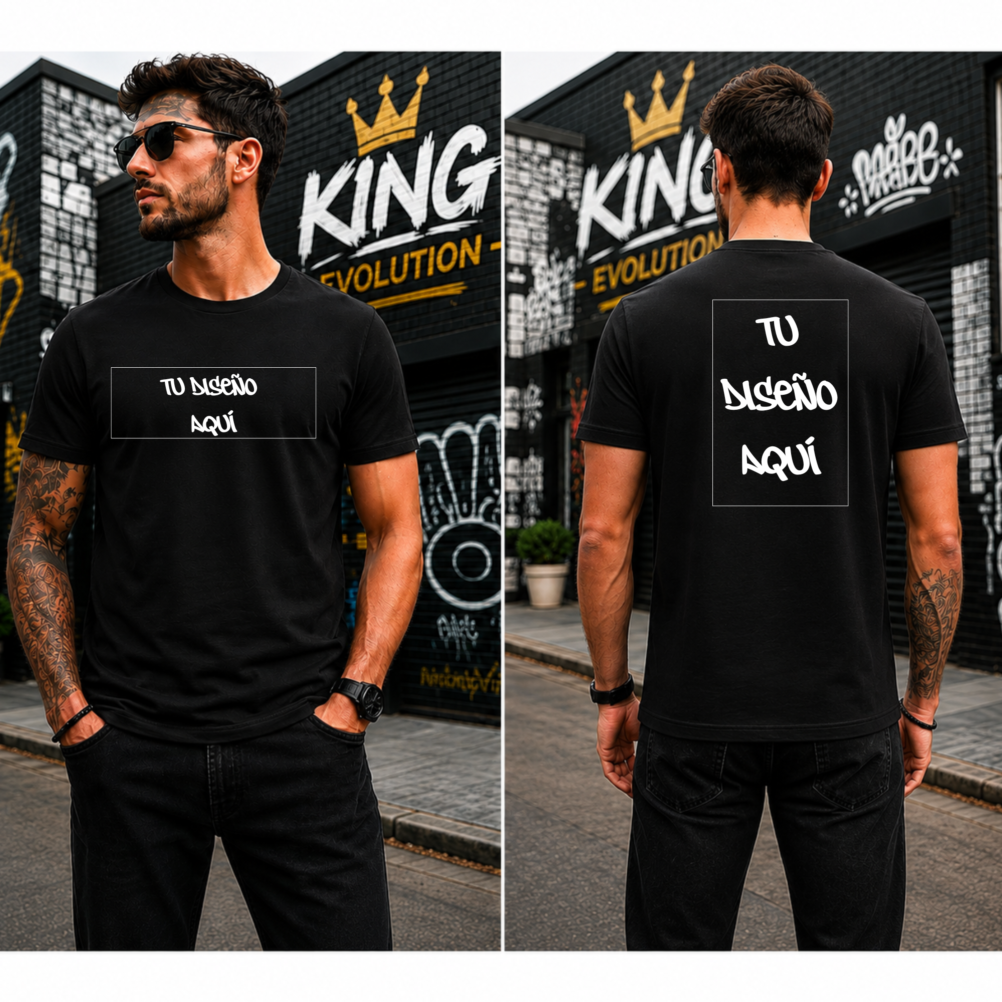 Camiseta + Pecho 20×15 + espalda A4