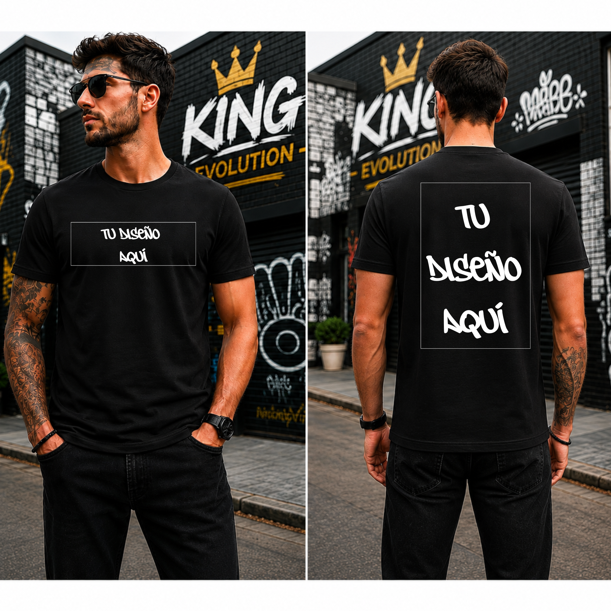 Camiseta + Pecho 20×15 + espalda 30 cm