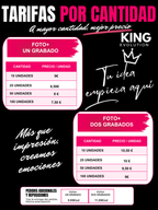 Marco de fotos con imagen+grabado personalizable beige ·057017·
